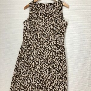 Chico's Animal‎ Print Dress Sleeveless Career Casual Chic Size 0